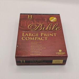 Bible Holman Large Print Compact Blue Bonded Leather